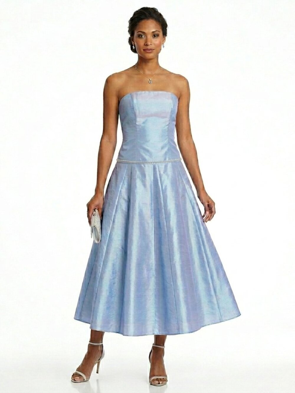 Alfred Angelo 2 Piece "Blue Frost" Taffeta Dress NEW Sz. 14
